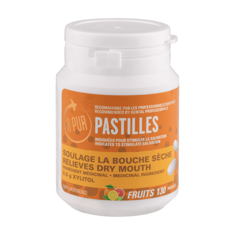 X-PUR Pastilles 100% Xylitol (Fruit - Small bottles) - Oral Science Boutique