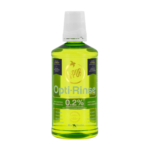 X-PUR Opti-Rinse Plus — 0.2% NaF 500 mL — Mint - Oral Science Boutique